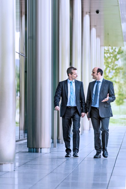 Hoffmann (left) and Gulden share a common cause: InCar®plus. Hoffmann (left) and Gulden share a common cause: InCar®plus.