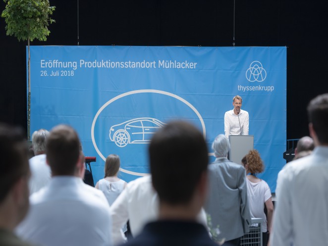 Opening Of The Production Site In Muhlacker