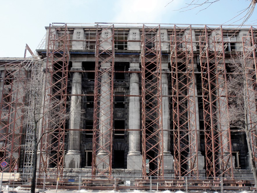 New Cologne headquarters – facade shoring K1 New Cologne headquarters – facade shoring K1
