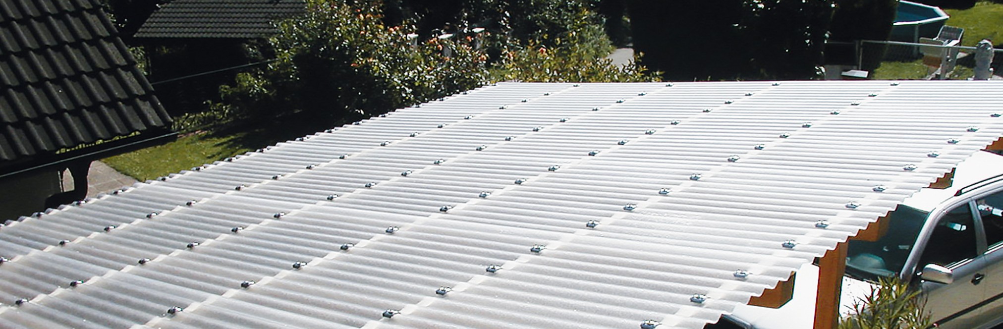 PLEXIGLAS® Wellplatten - Carport PLEXIGLAS® Wellplatten - Carport