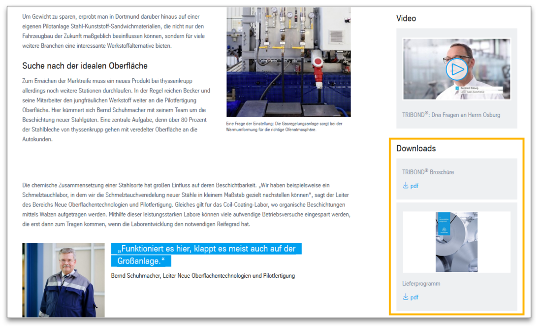 Documents Download - Modulansicht Documents Download - Modulansicht