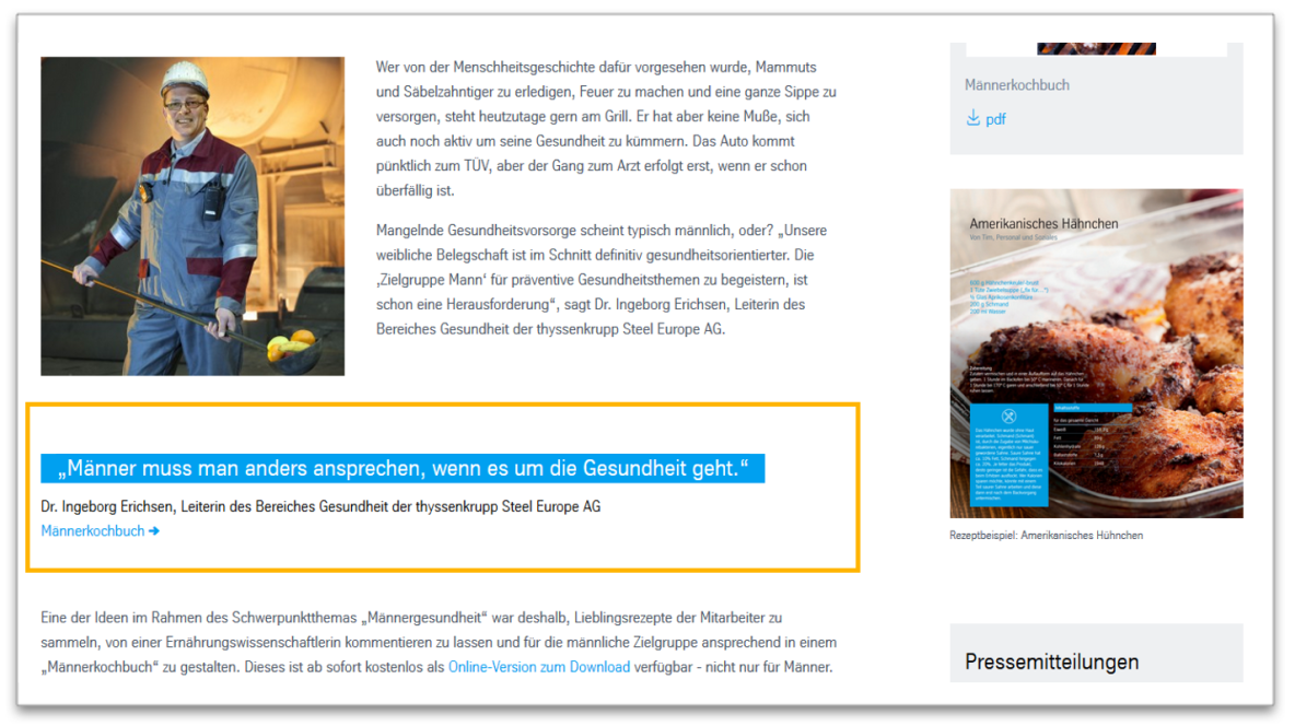 Quotation Teaser: Module view Quotation Teaser: Module view