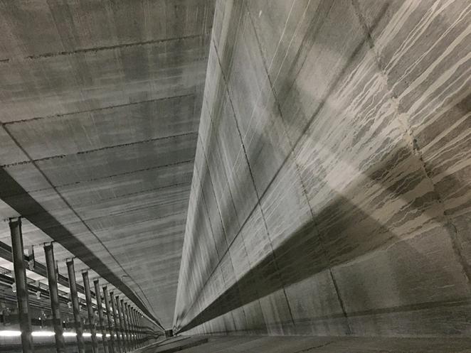 A look into the test shaft: down to a depth of over 200 meters.