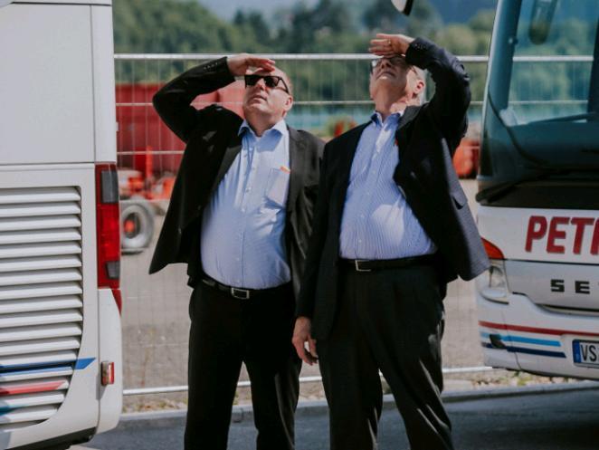 Customers arriving in Rottweil marvel at the thyssenkrupp test tower