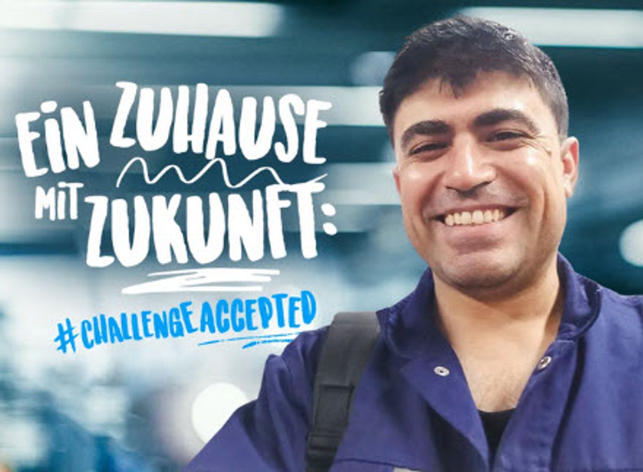 Omar Isar hat in Deutschland ein Zuhause gefunden und eine Ausbildung bei thyssenkrupp gestartet