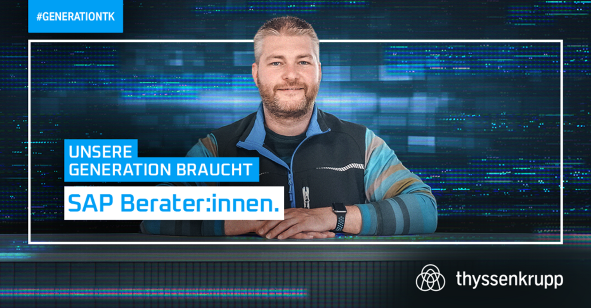 Porträt von David Barheine, SAP Consultant bei thyssenkrupp Dynamic Components, der über seinen Quereinstieg und SAP-Projekte im Einkauf berichtet