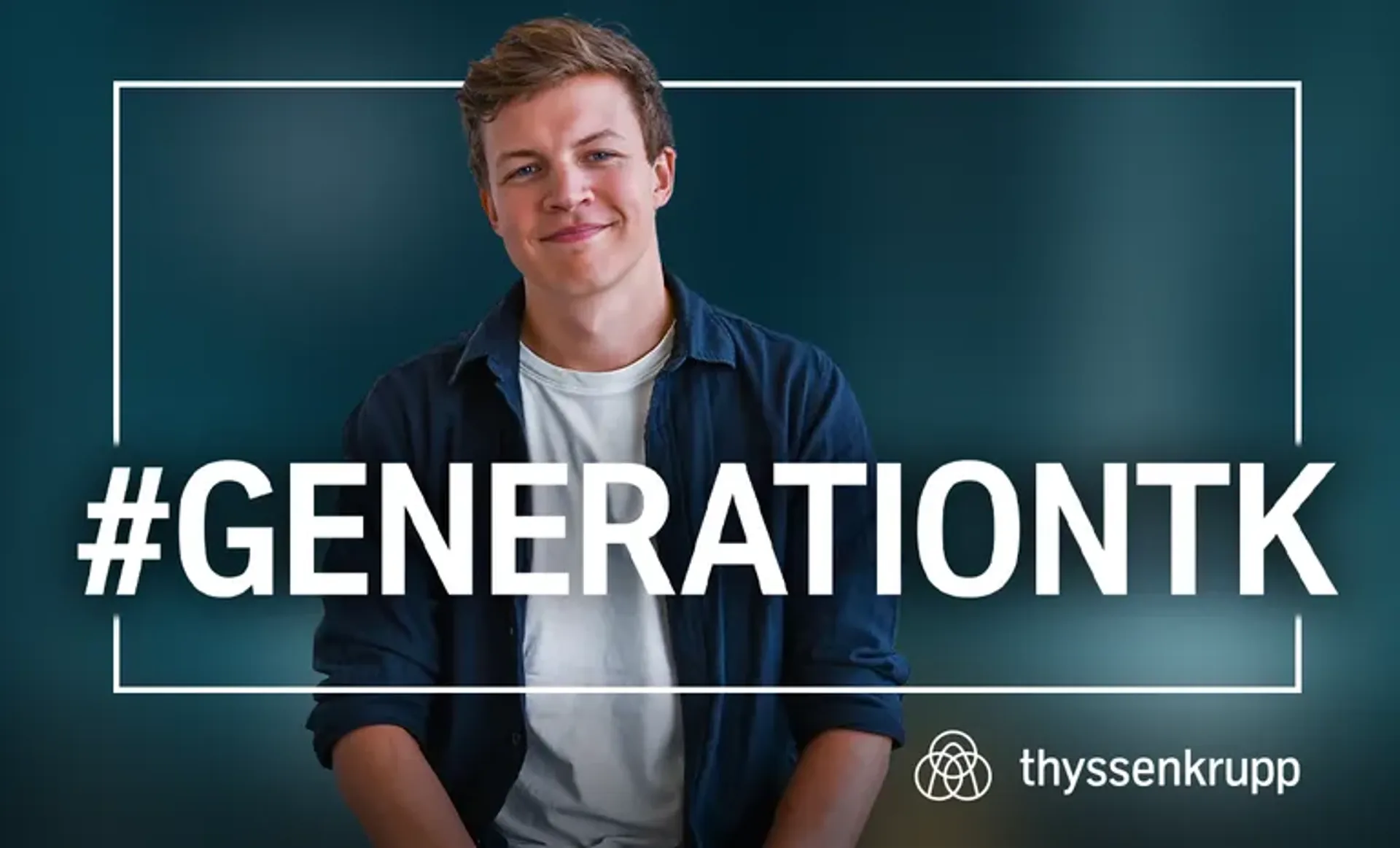 Junger Mitarbeiter von thyssenkrupp im Karriereprogramm für Nachwuchstalente