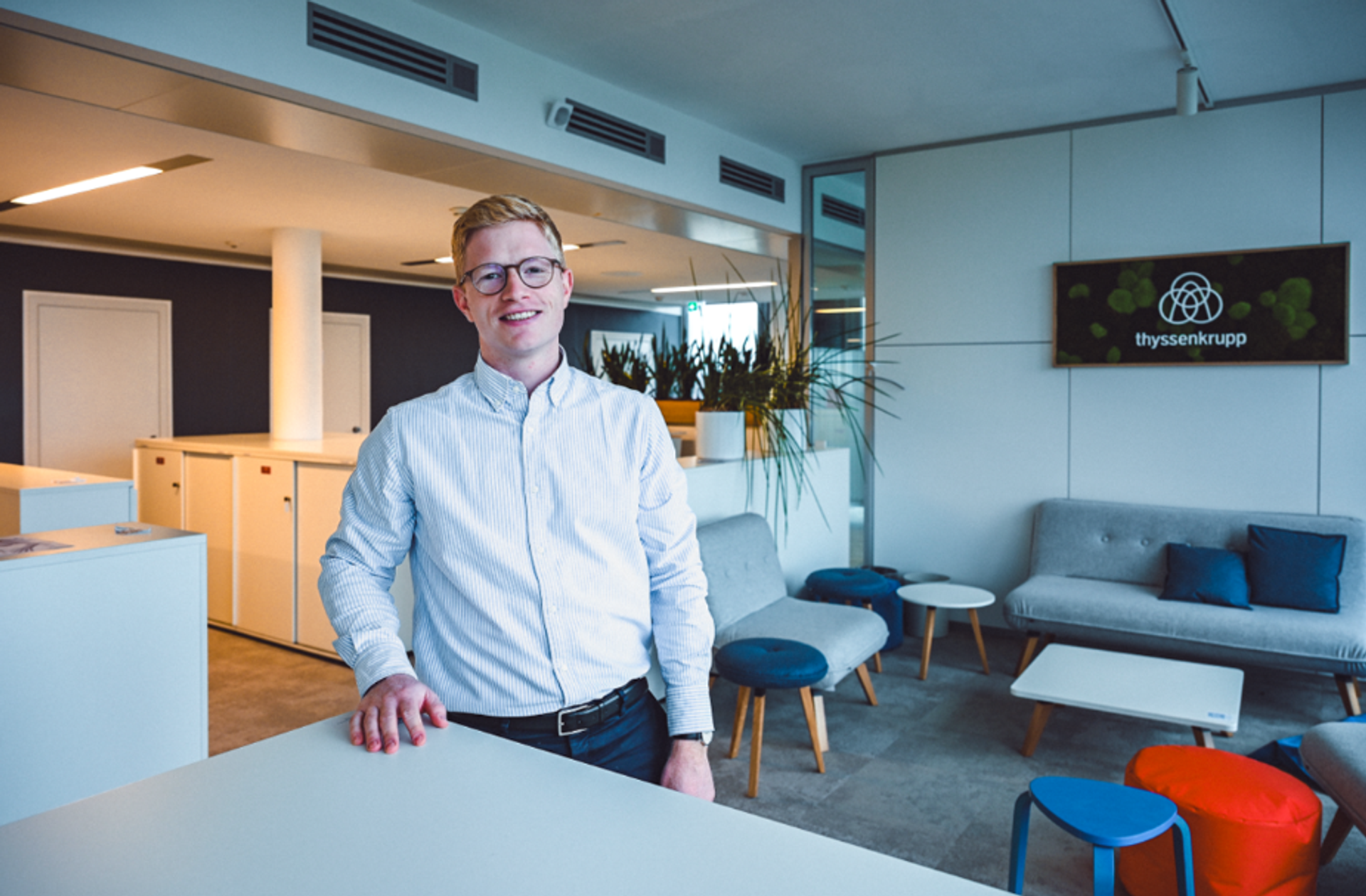 Viktor in thyssenkrupp Aufenthaltsraum
