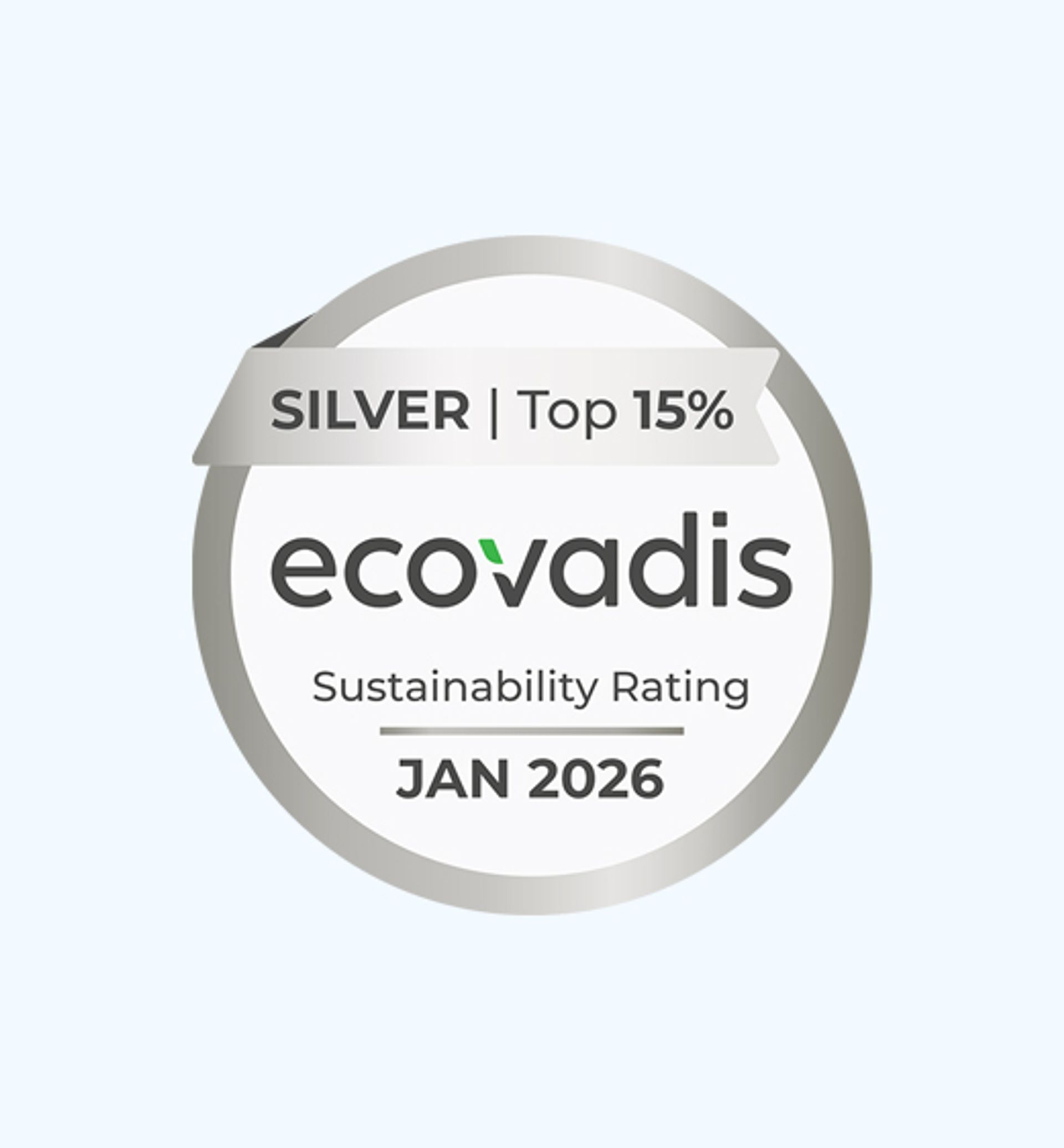 EcoVadis Rating Logo Silbermedaille 2026
