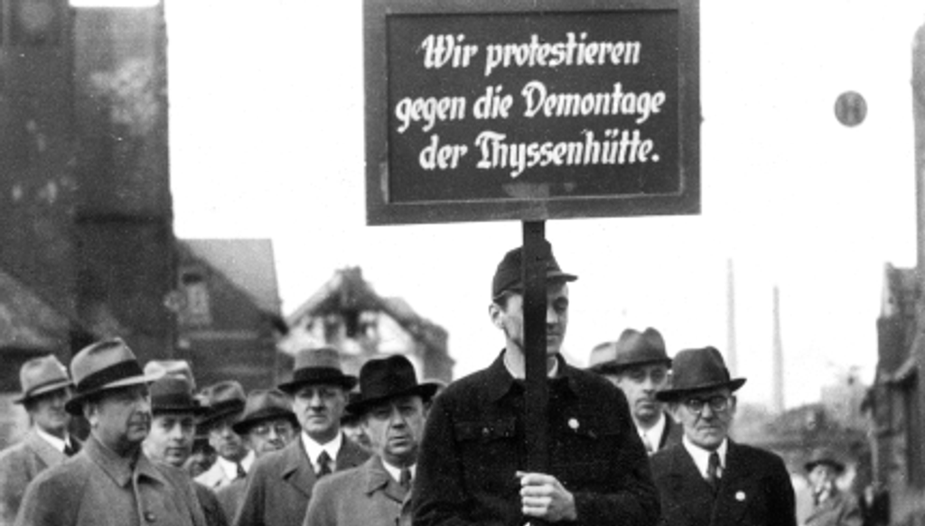 1949: Demontagestopp auf der Thyssenhütte