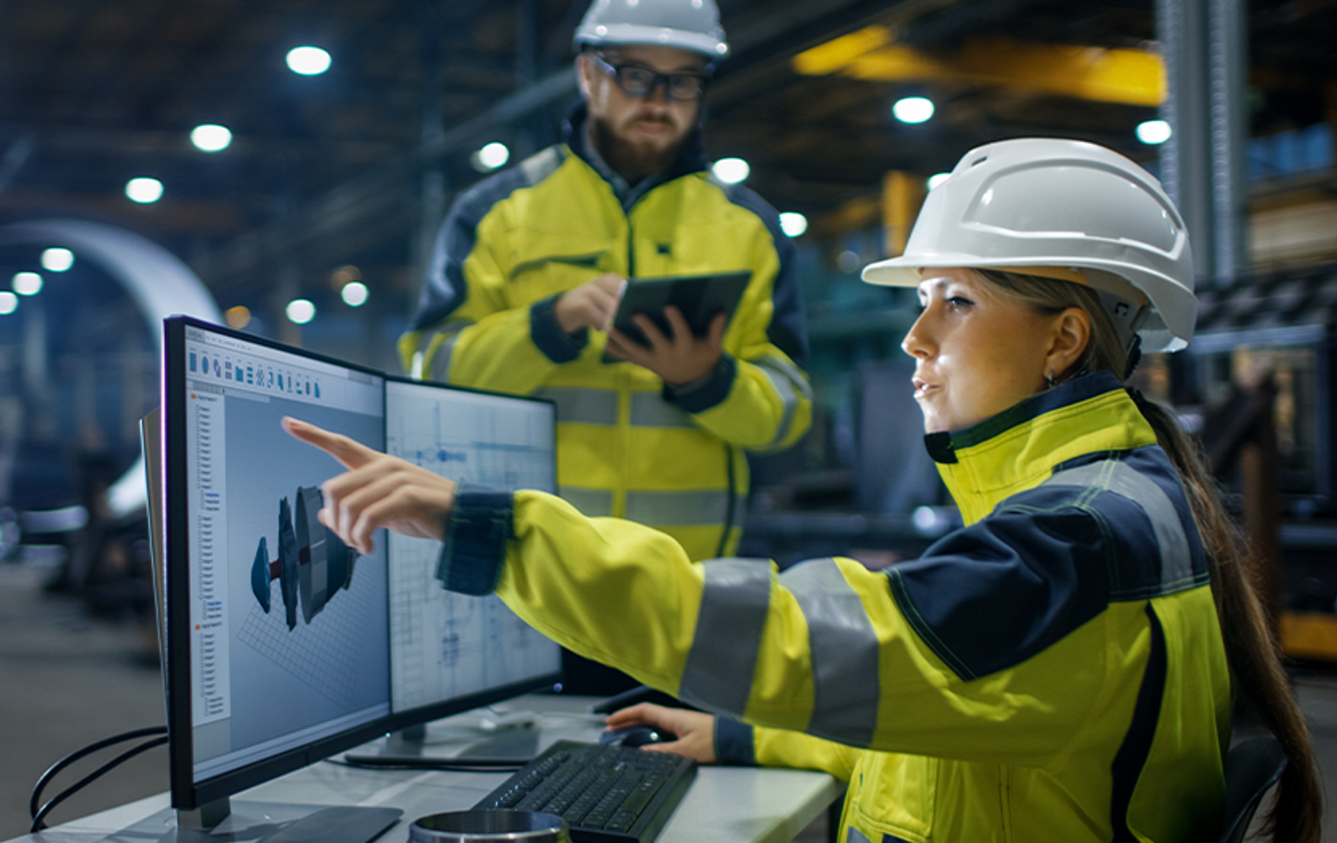 Ingenieurin bei der Arbeit, thyssenkrupp