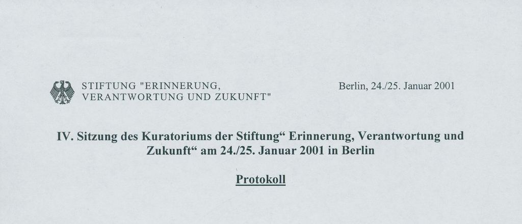 2000: Entschädigung für Zwangsarbeit