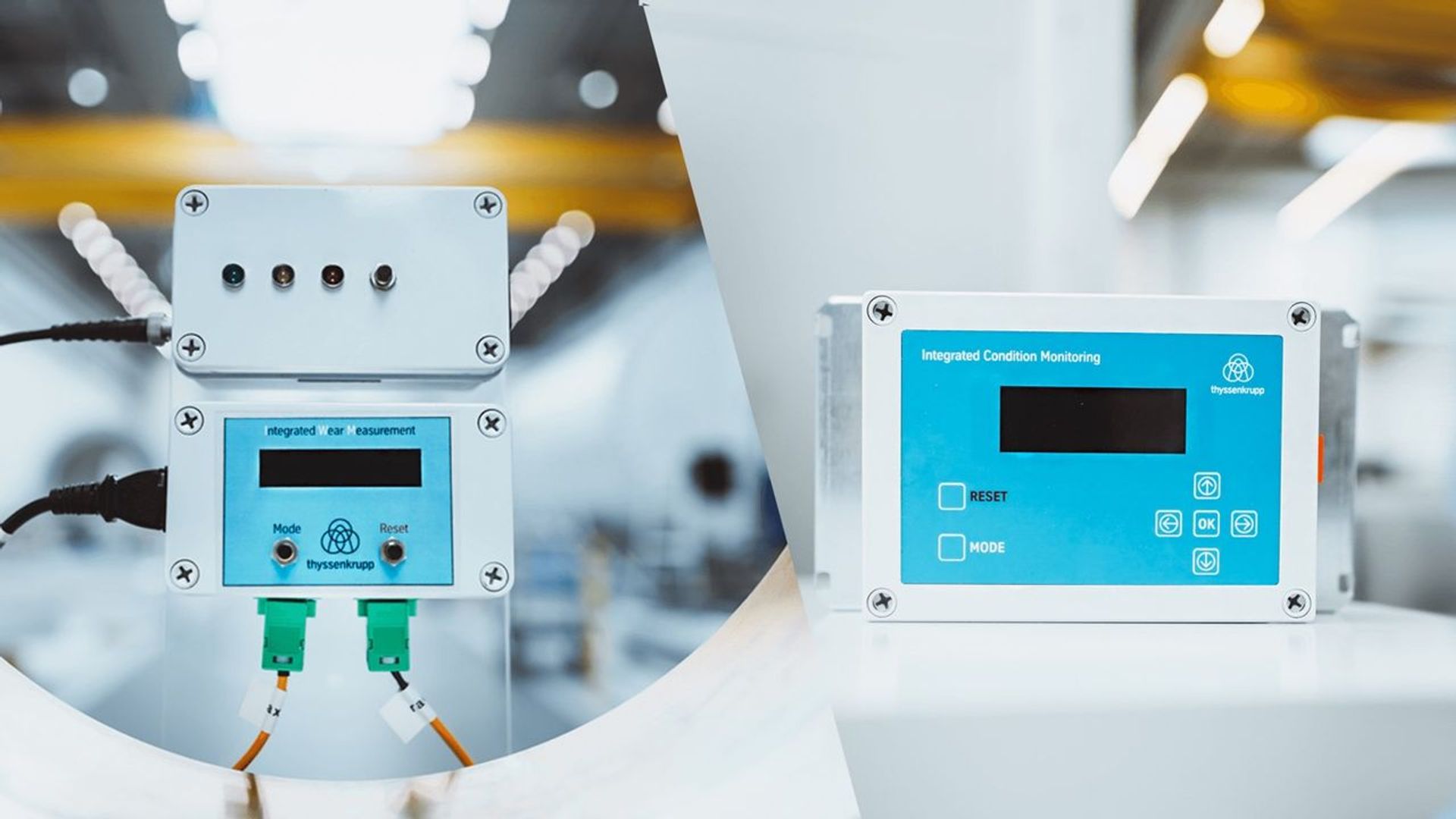 Condition monitoring sensors from thyssenkrupp rothe erde for monitoring the condition of slewing bearings