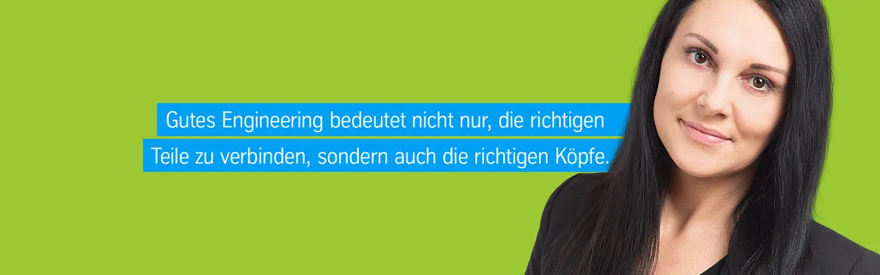 Zufriedene Mitarbeiterin