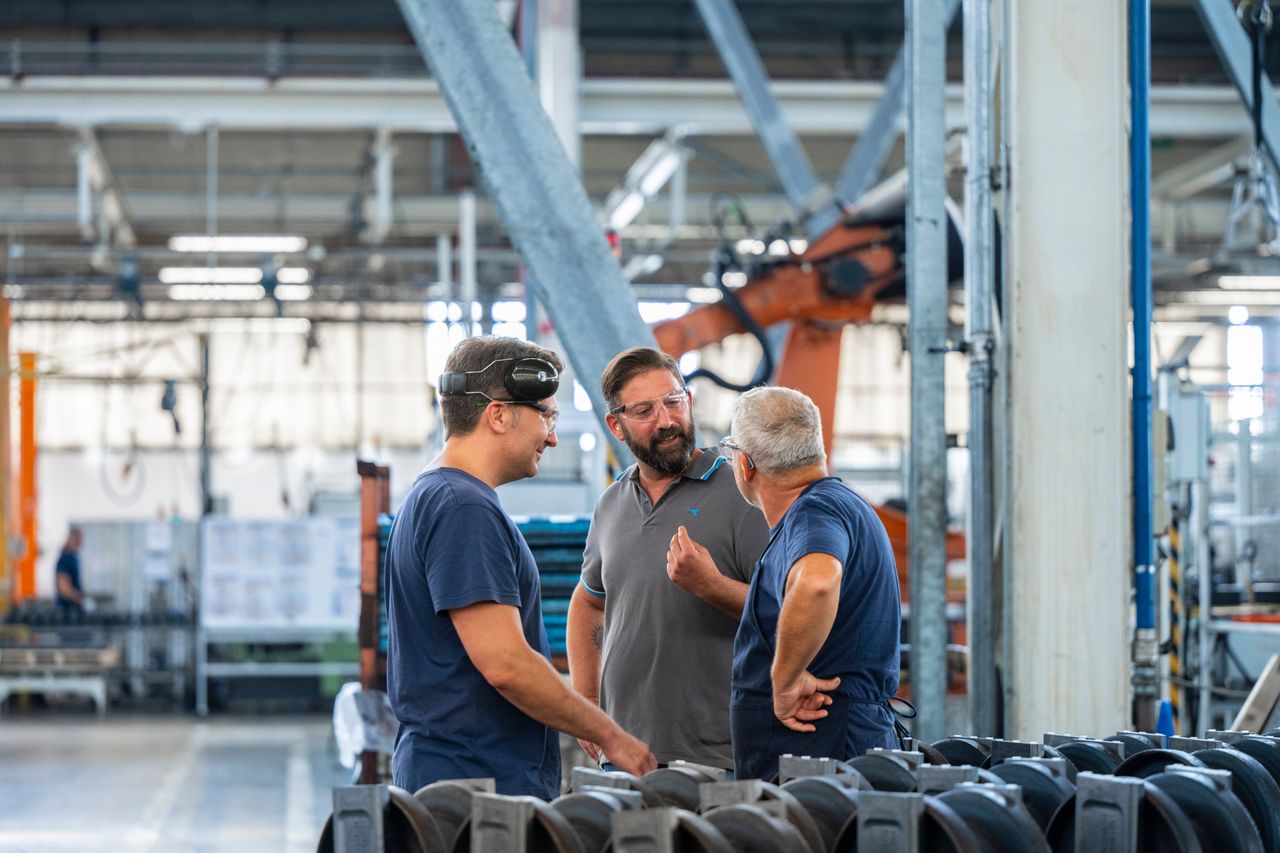 Employees in production