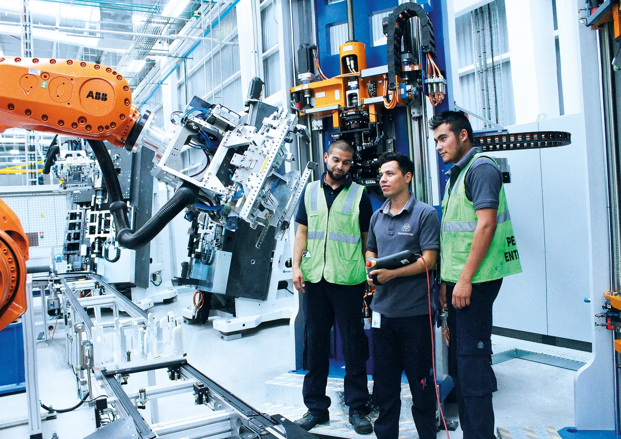 Employees in production