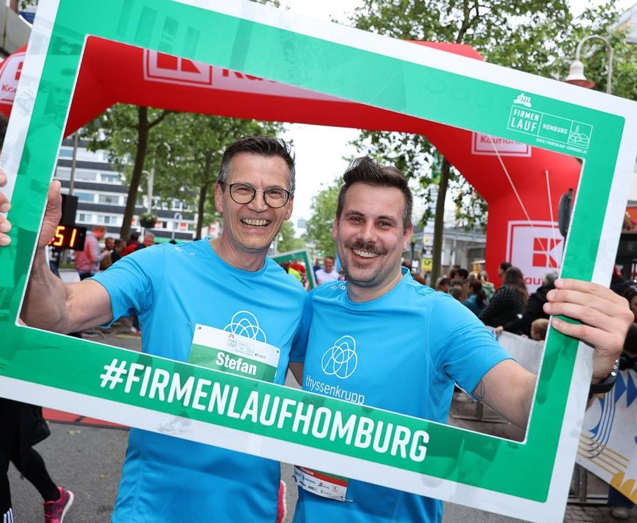 Employee team at the company run
