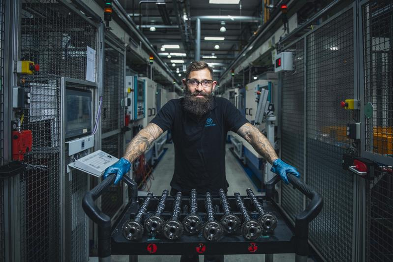 Employee in production