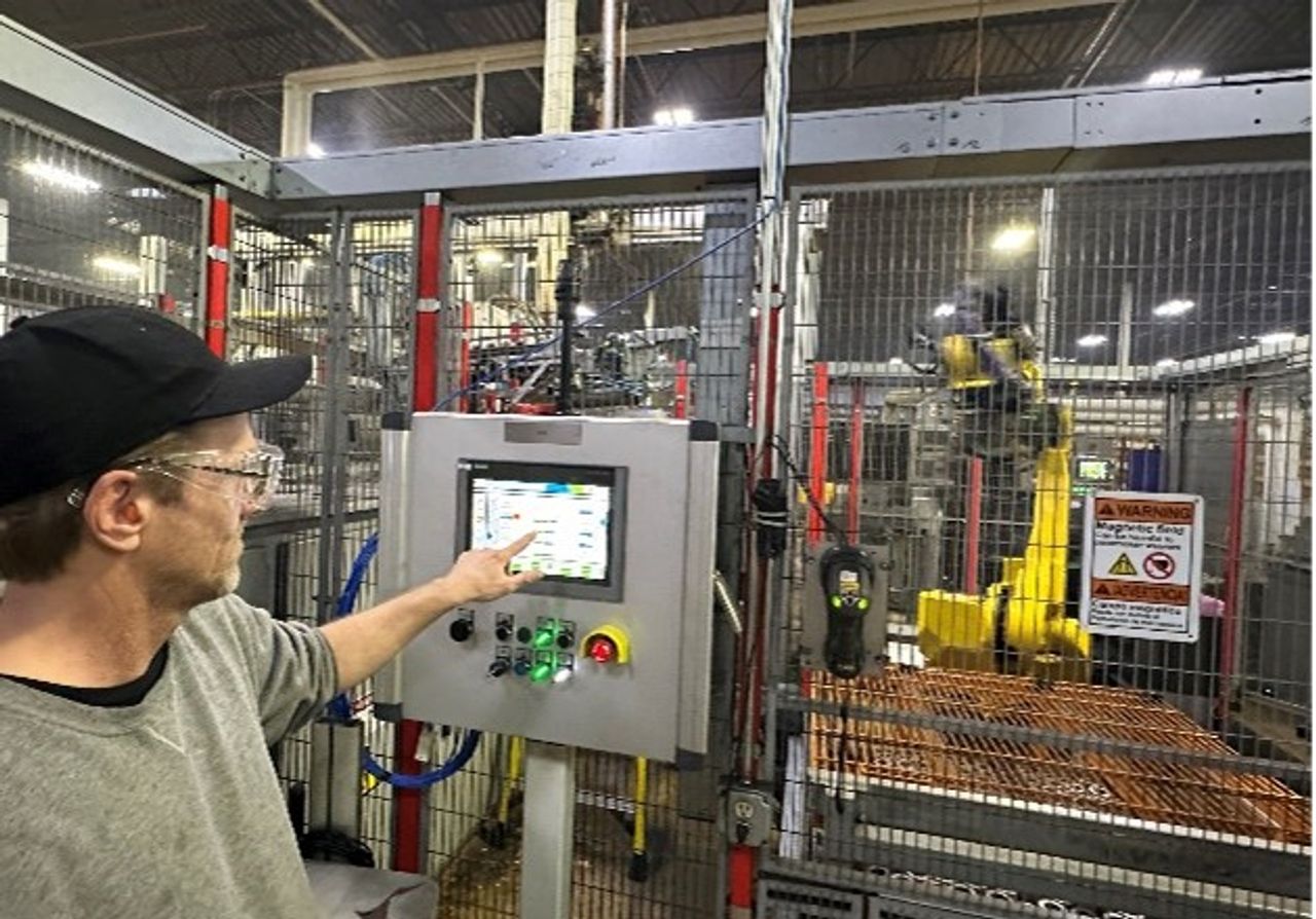 Employee in production