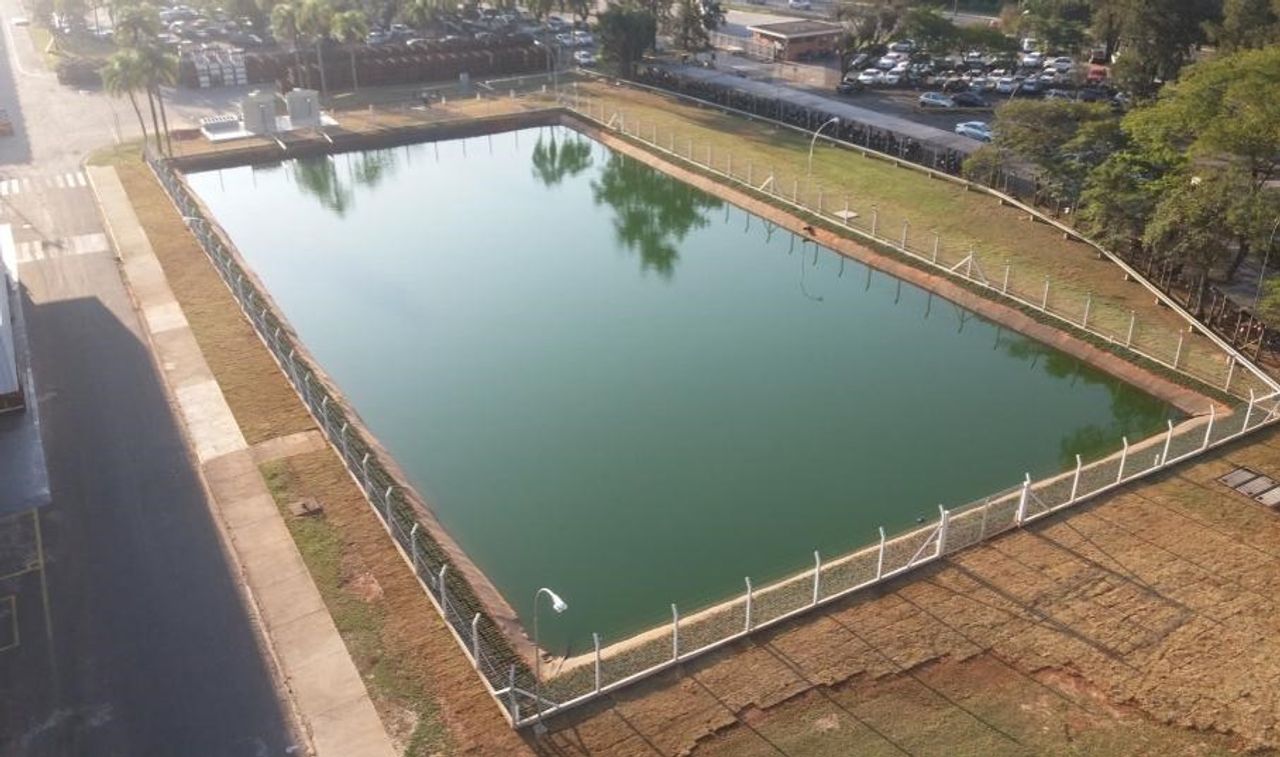 Reusable water tank at thyssenkrupp Campo Limpo