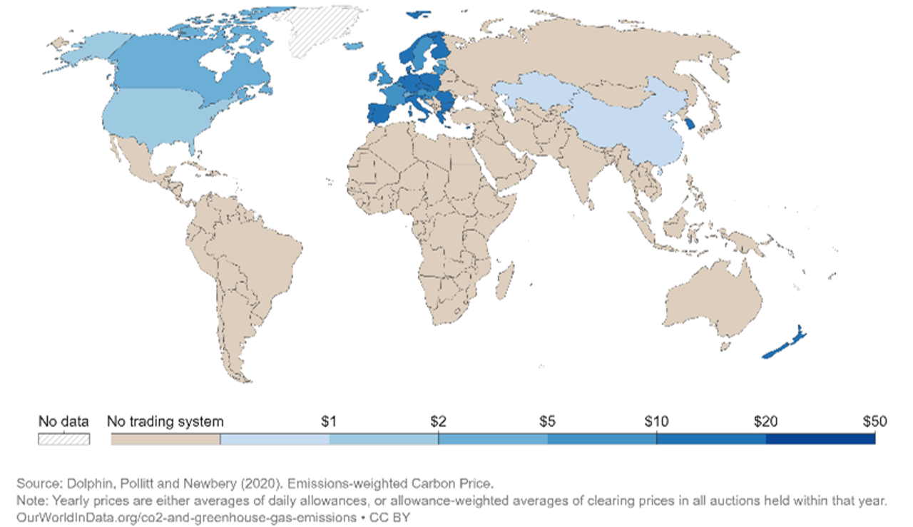 Emissions-weighted Carbon Price