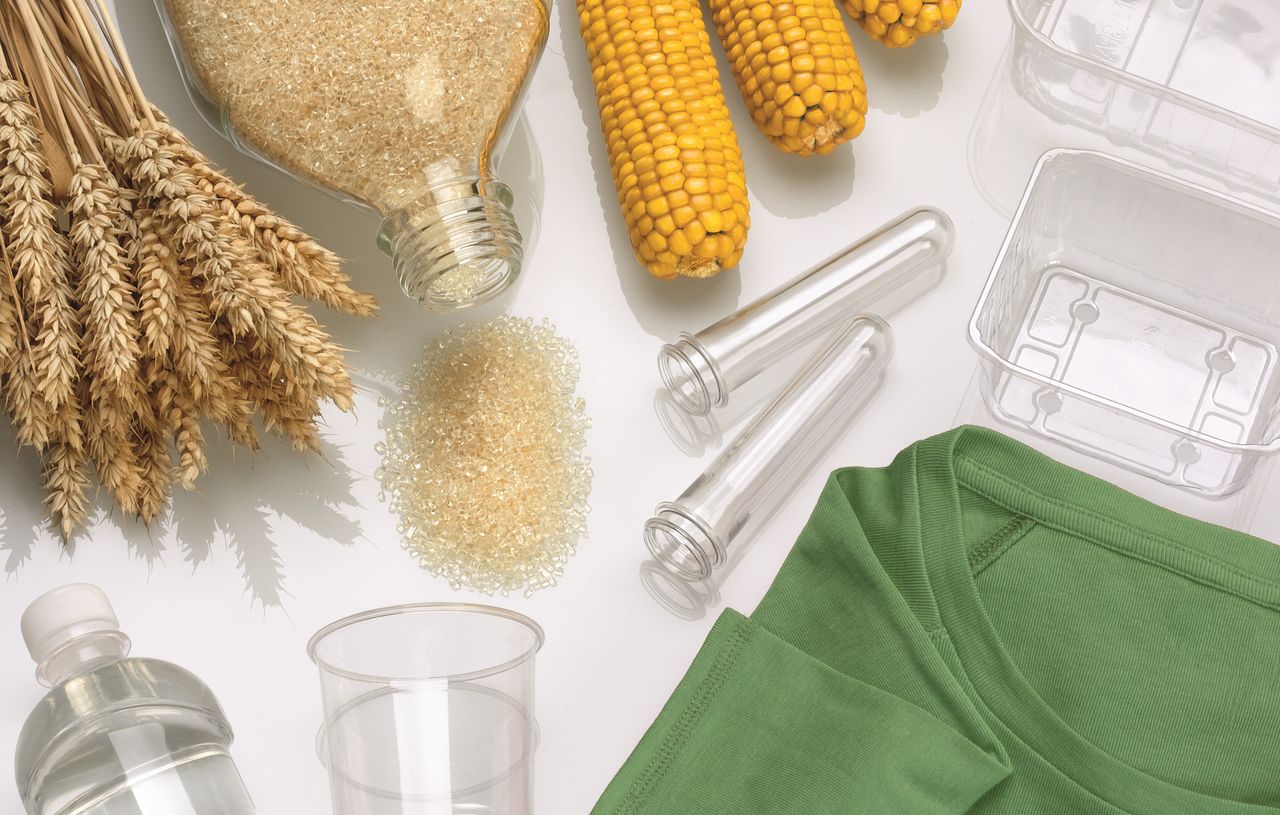PLA products - bio-sourced, bio-degradeable