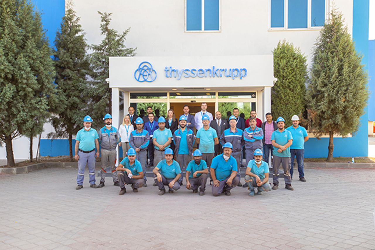 Employees of the manufacturing and service center in Ankara