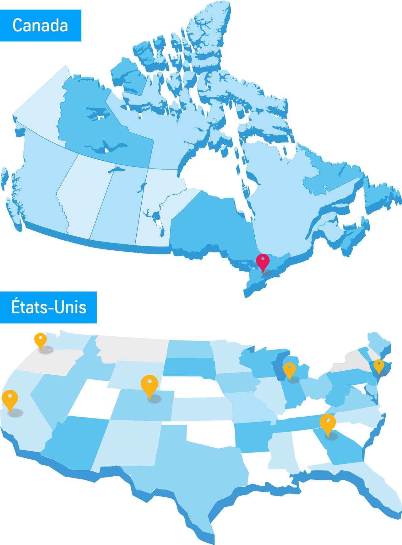 localisation de l'activité jet d'eau sur une carte