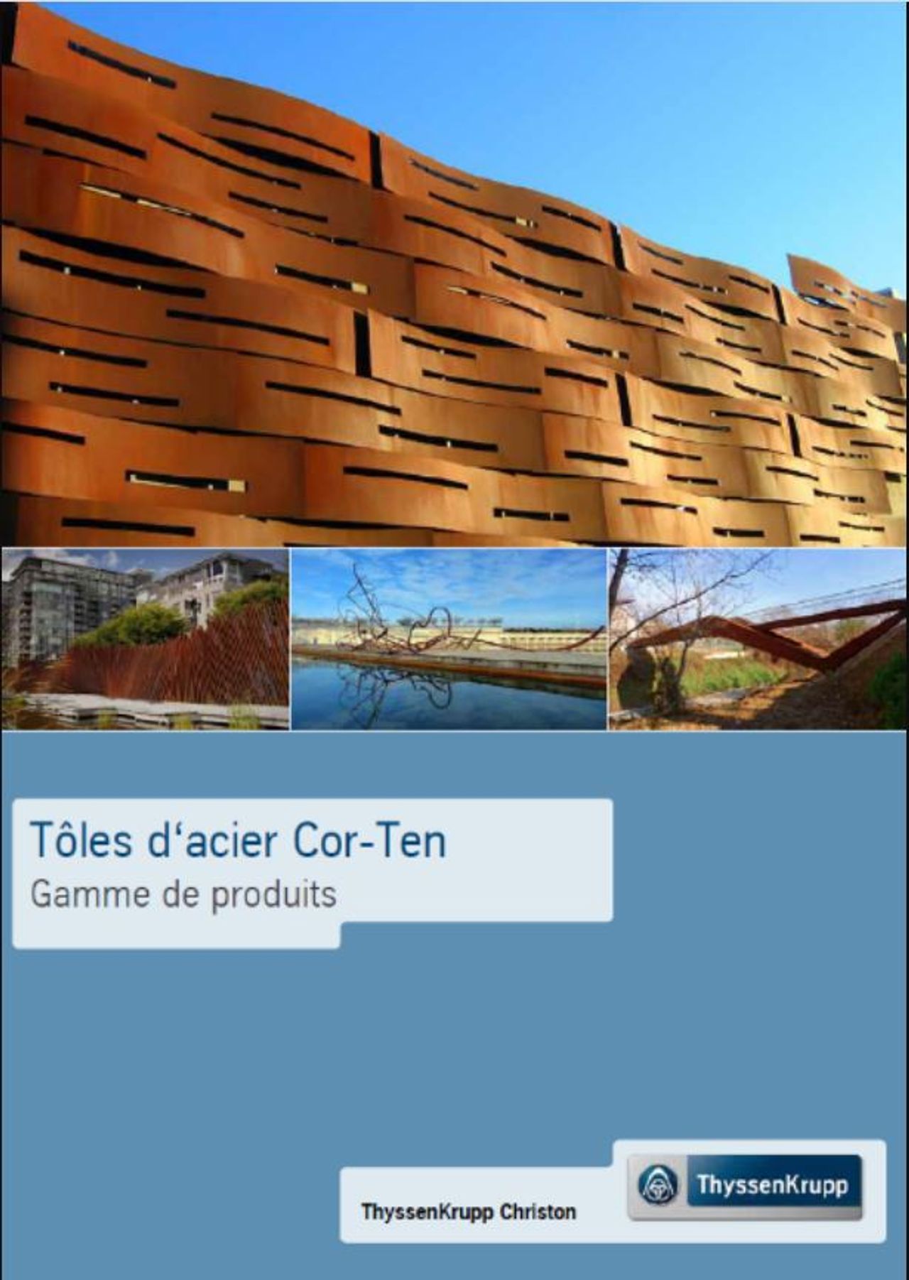 Tôles d'acier Cor-Ten - Gamme de produits (FR)