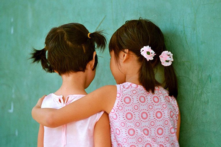 Kinderen steunen elkaar