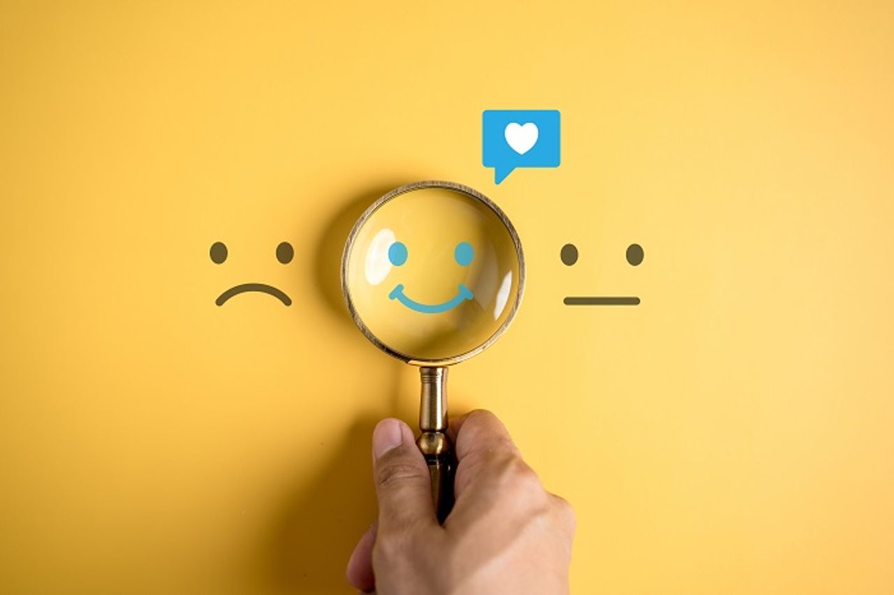 Tevreden smiley