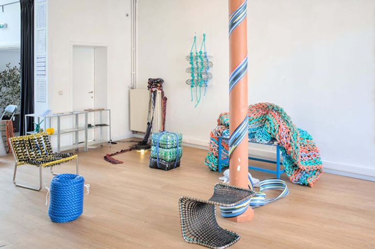 kunst met rvs restplaten