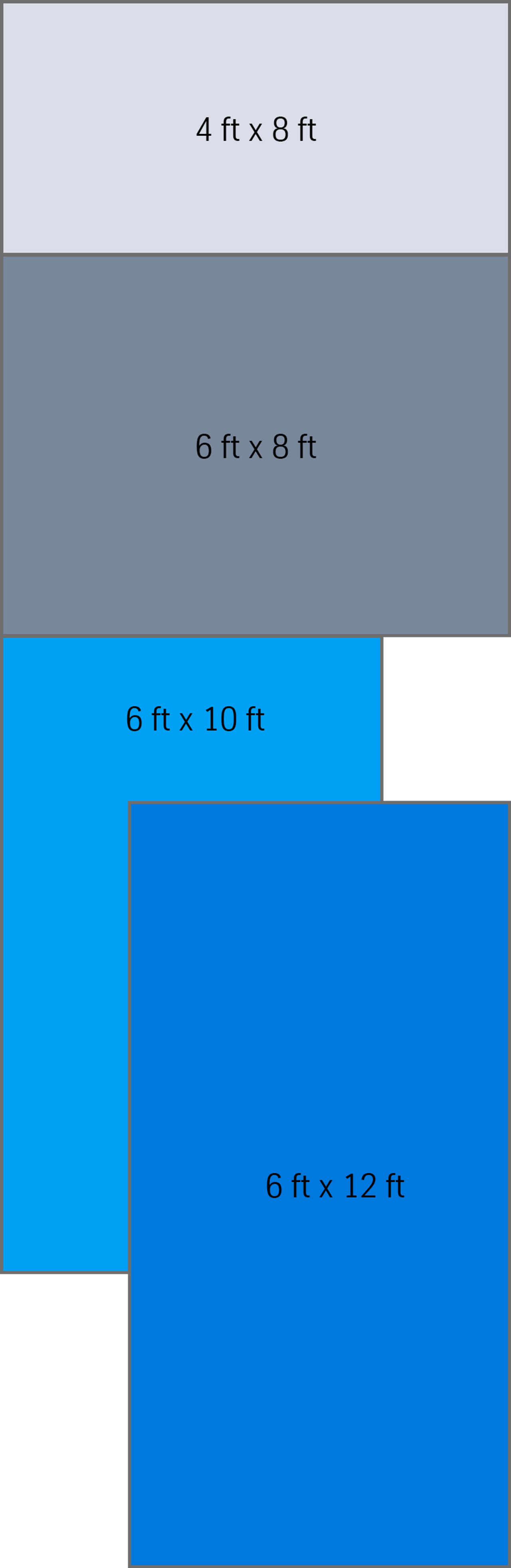 HurriGuard Sheet Sizes