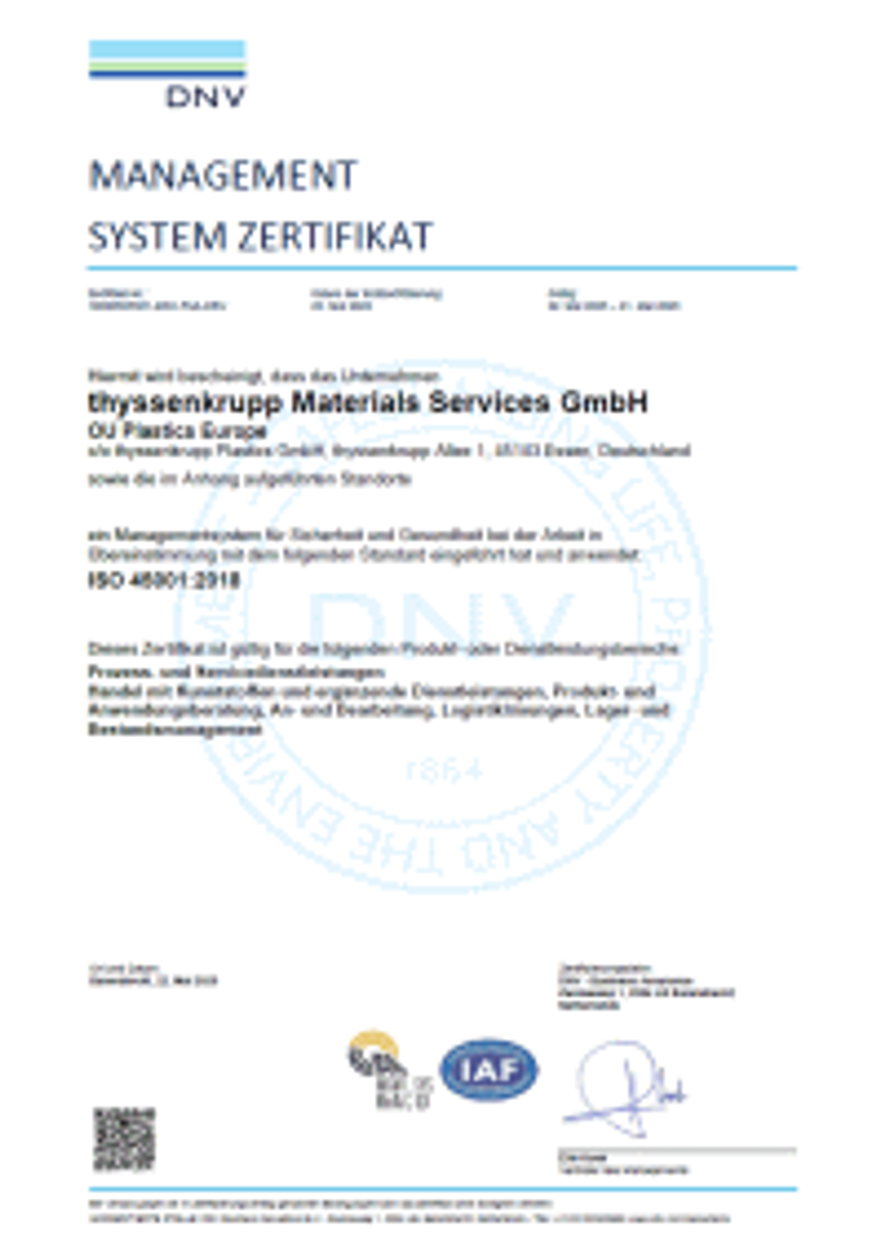 ISO 45001:2018 (Deutsch)