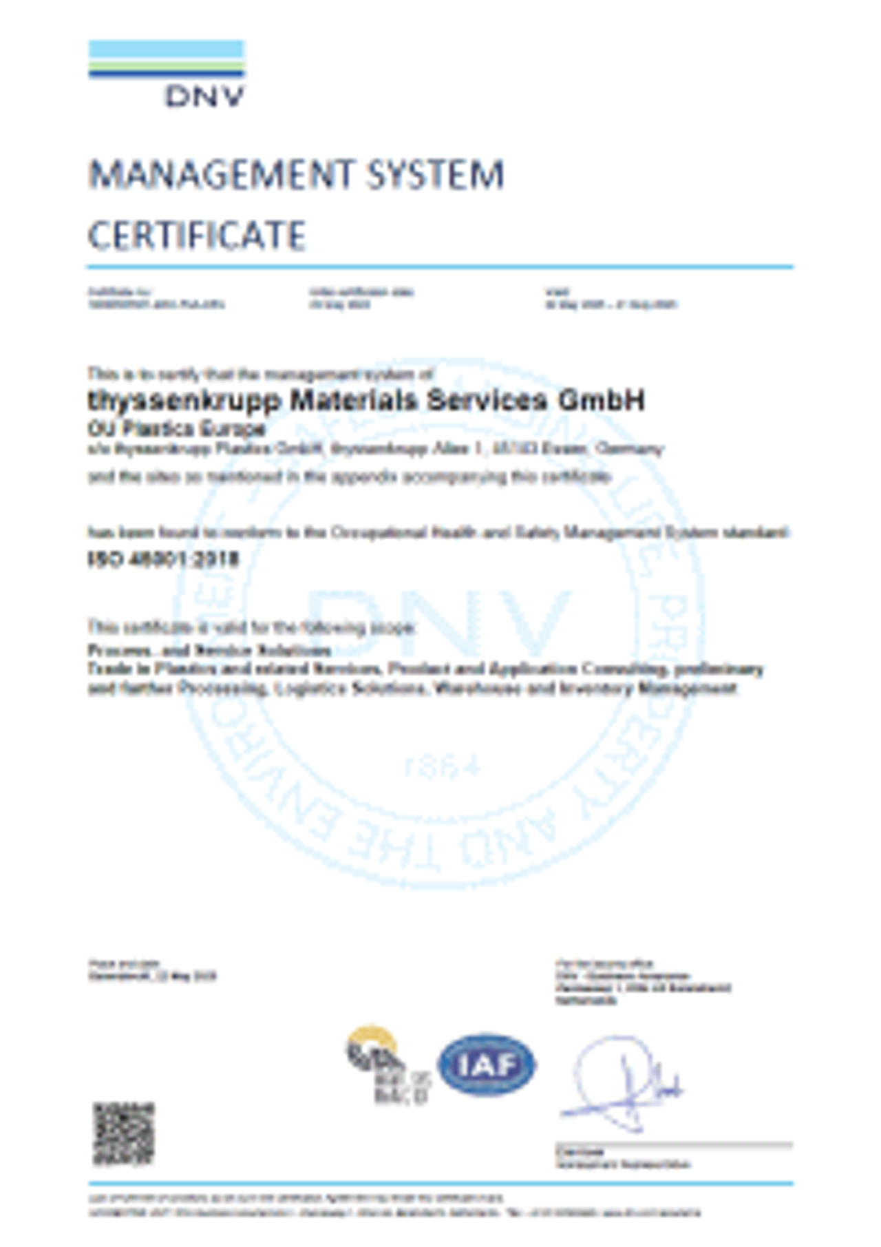 ISO 45001:2018 (Englisch)