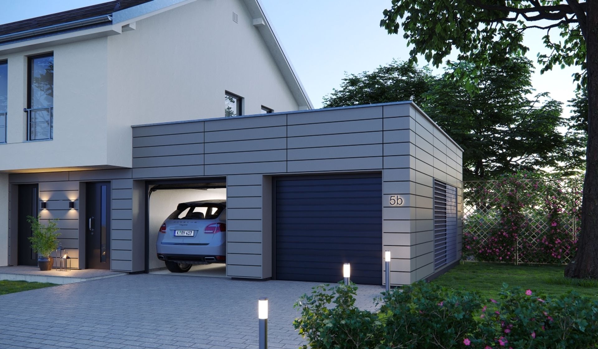 ALUCOBOND easy fiX Komplettpaket: Garagengestaltung