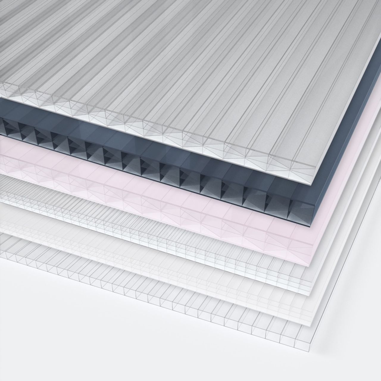 Exolon® multi UV Stegplatten Lieferprogramm