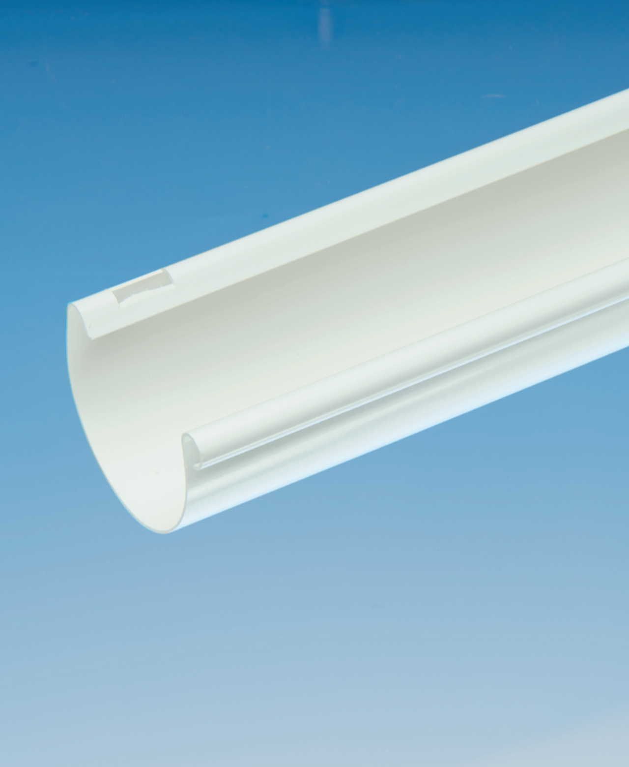 owolux® Dachrinne aus Hart-PVC