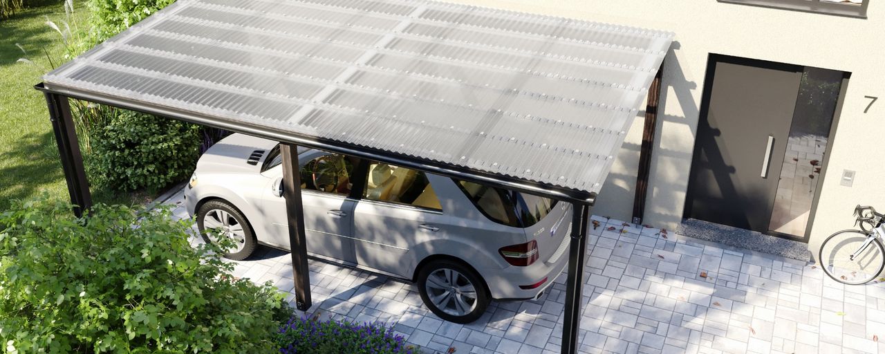Marlon CS Wellplatten Carport