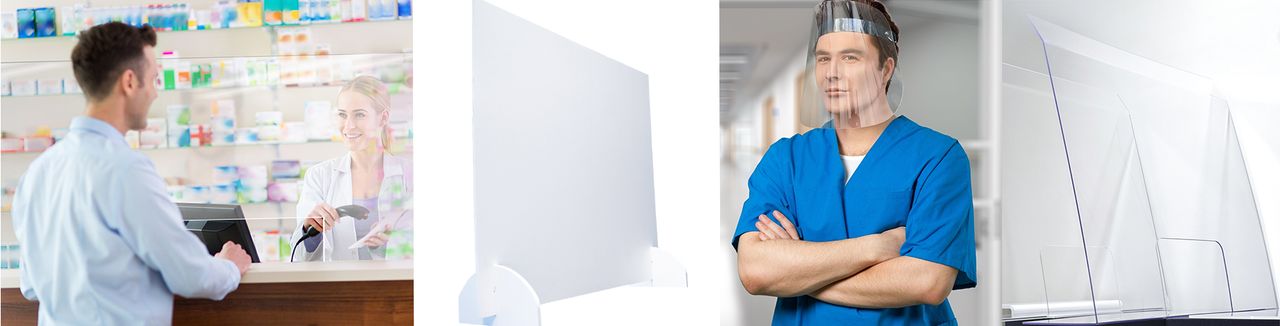 Schutzausrüstung Hygiene Verglasung