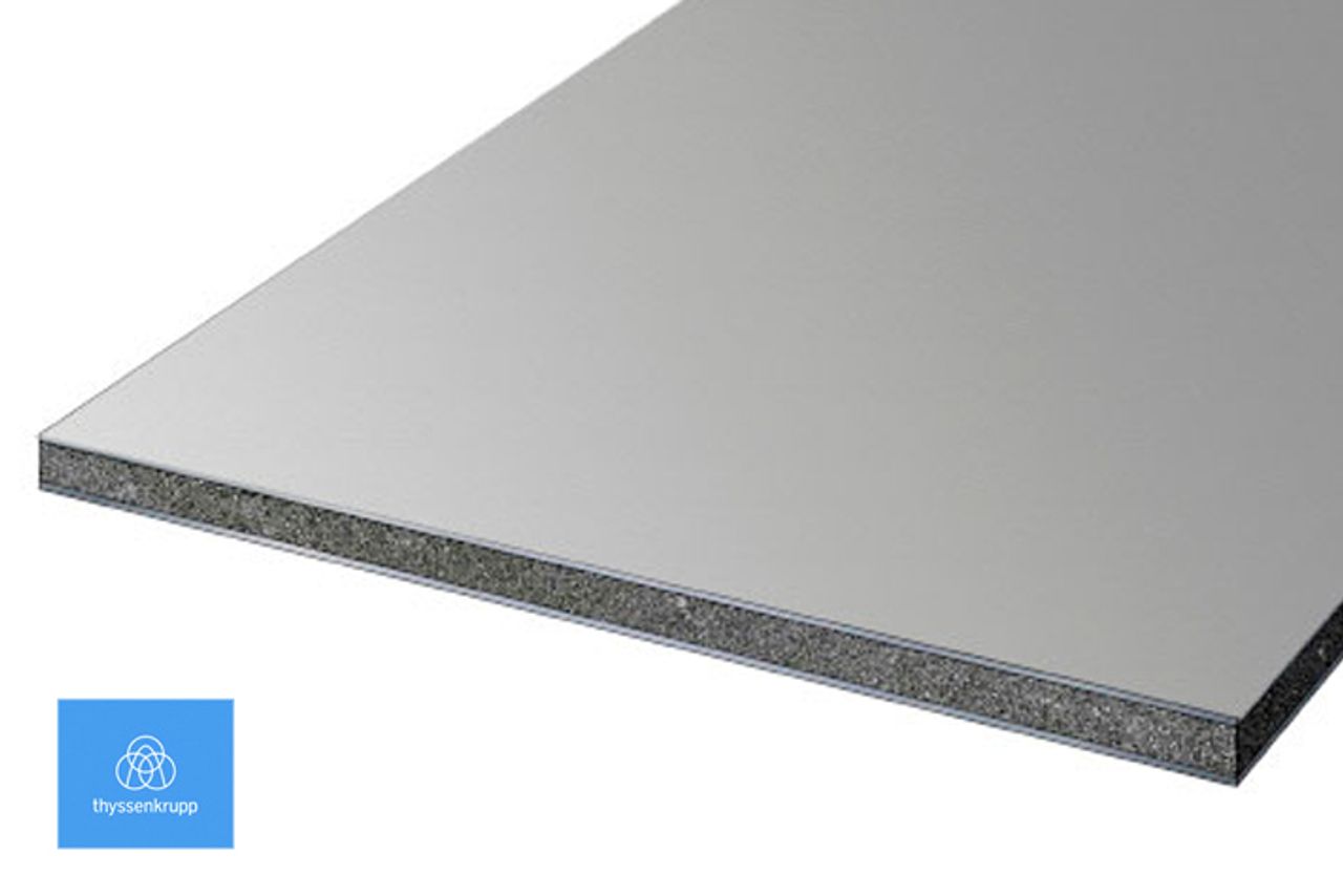 Composite aluminio Smoke Silver Metallic Alucobond