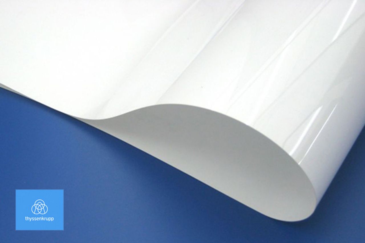PVC Glasspack blanco