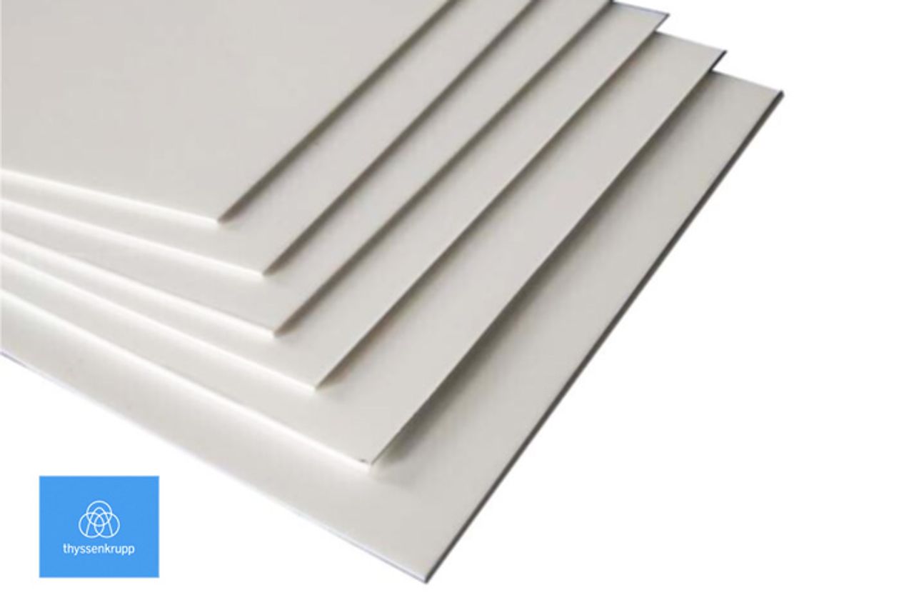 Plancha de poliestireno rígido blanco&nbsp; (HIPS)
