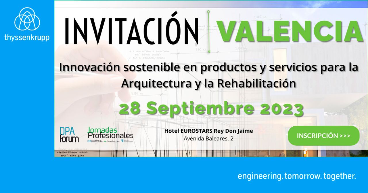 Jornadas Técnicas Arquitectura y Rehabilitación - Valencia 28 septiembre