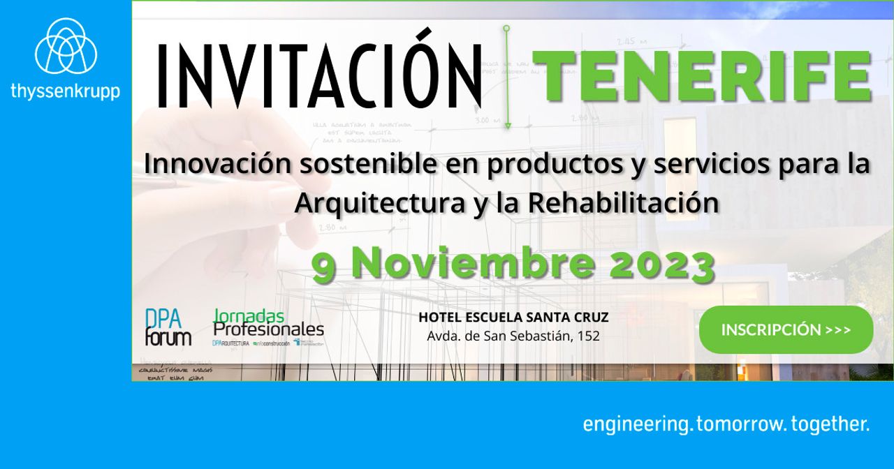Jornadas Técnicas Arquitectura y Rehabilitación - Tenerife 9 noviembre
