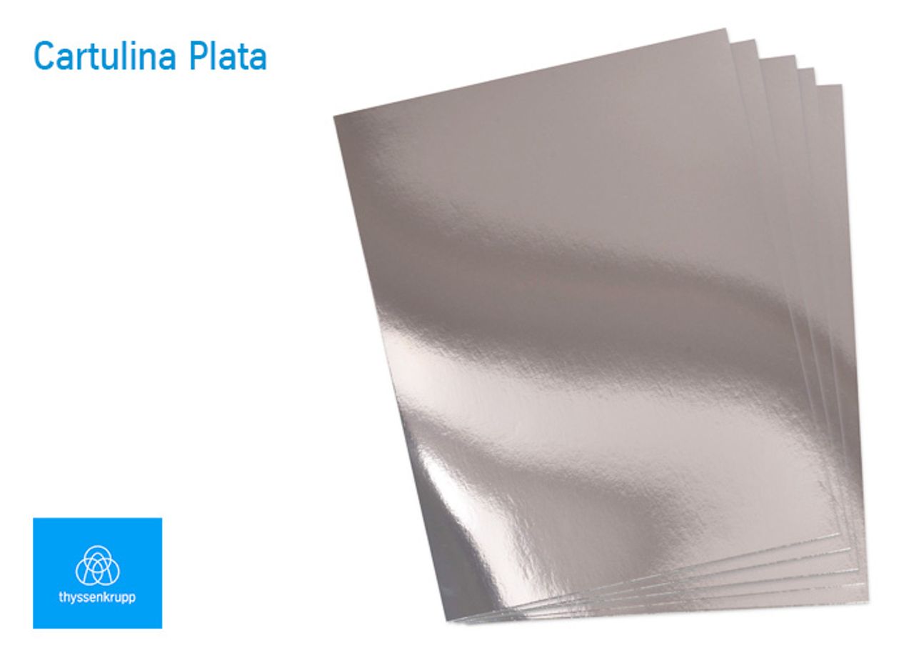 Cartulina plata para impresión digital toner