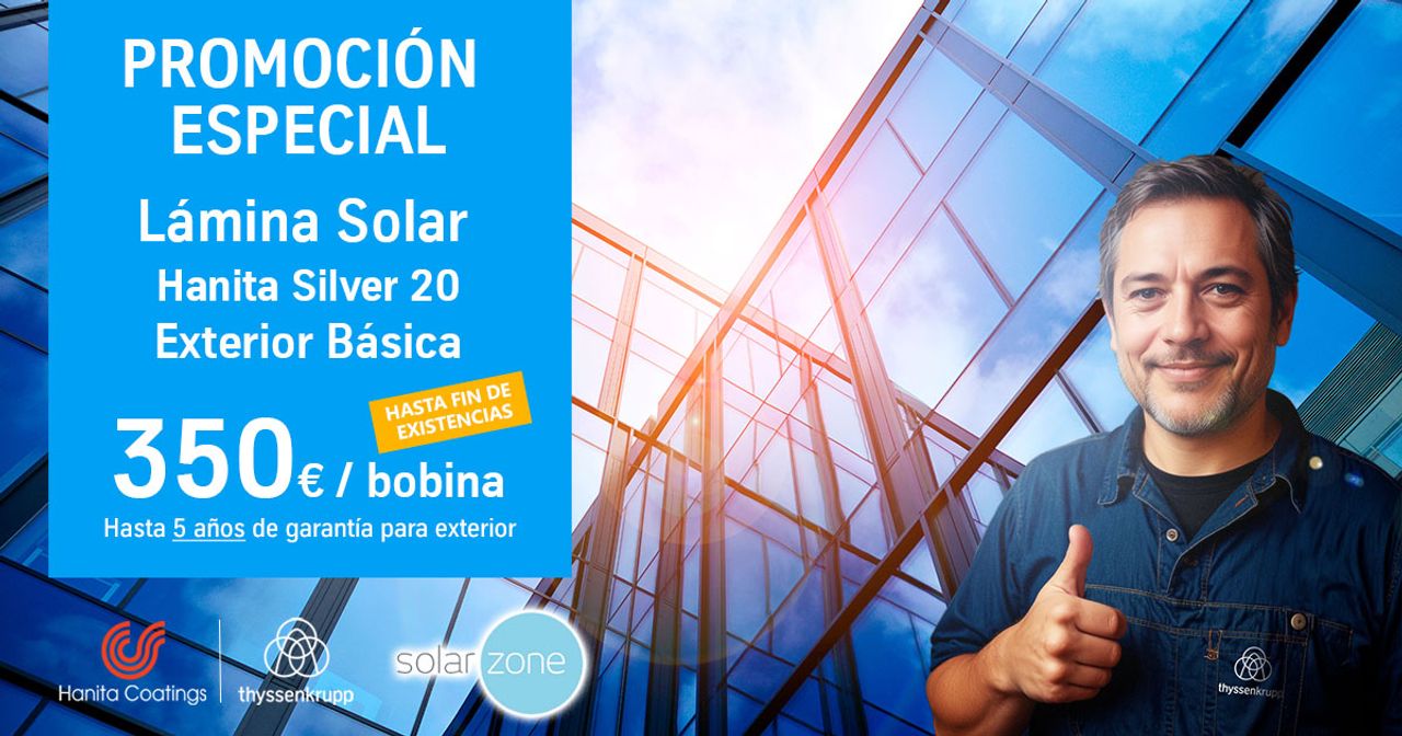 Promoción Especial Lámina Solar para exterior