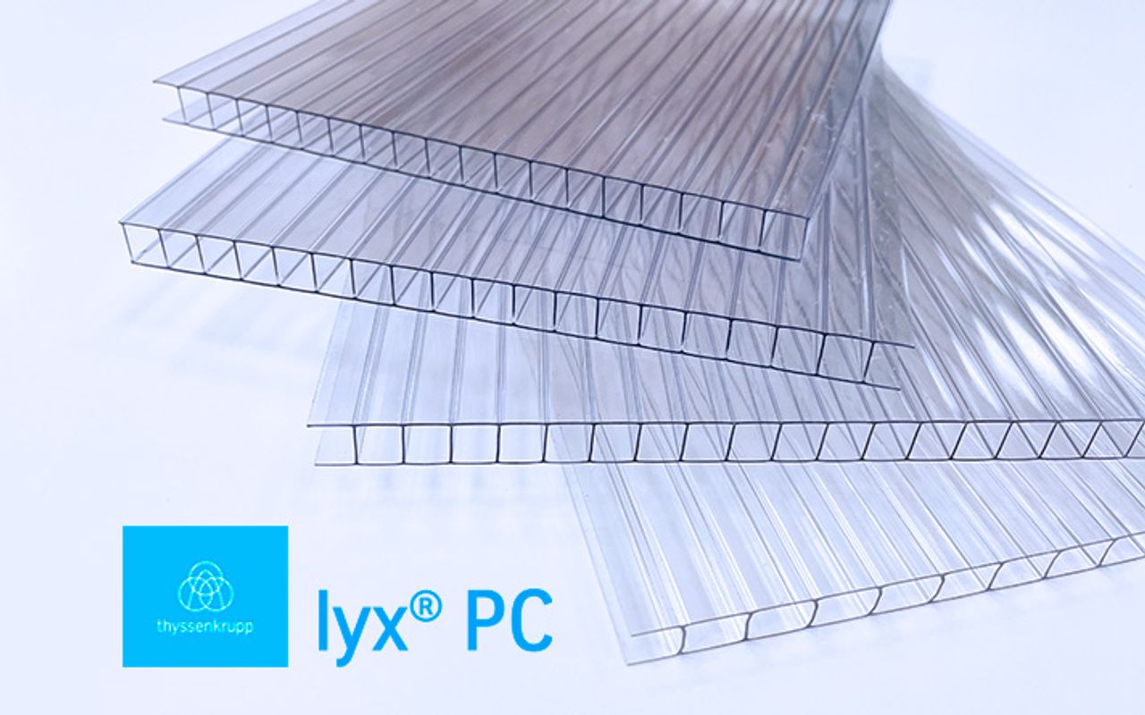lyx® PC Policarbonato alveolar incoloro 10mm