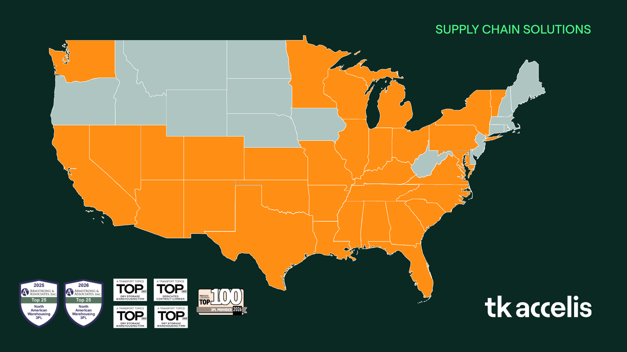 NA map of where thyssenkrupp Supply Chain Services is located in the United States