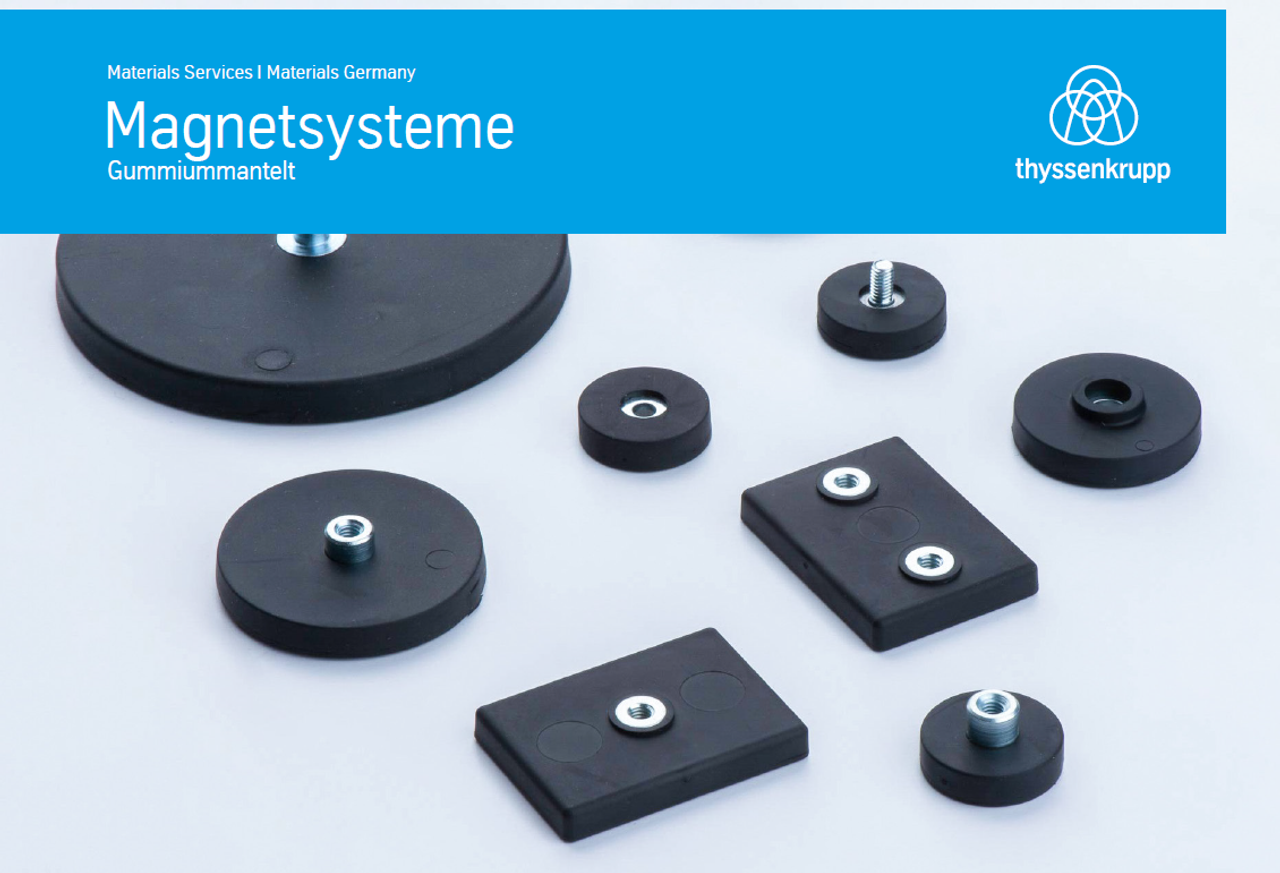 Gummiummantelte Magnetsysteme